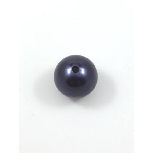 ACRYLIC PEARL ROUND 24MM BLUE